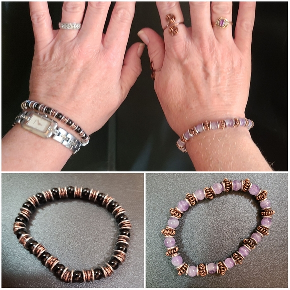 Copper Infinity Rings - Adjustable - Picture 3 of 3